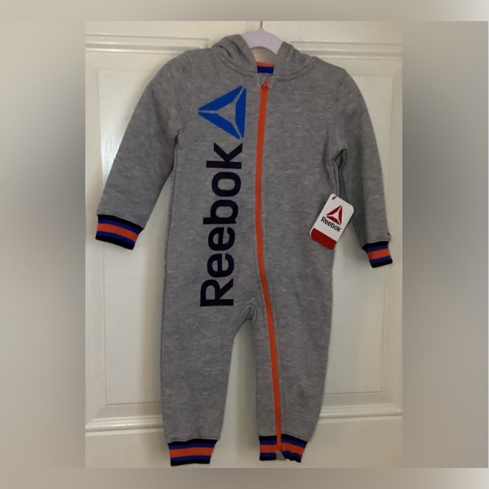 Reebok Hooded Boys Romper 18M